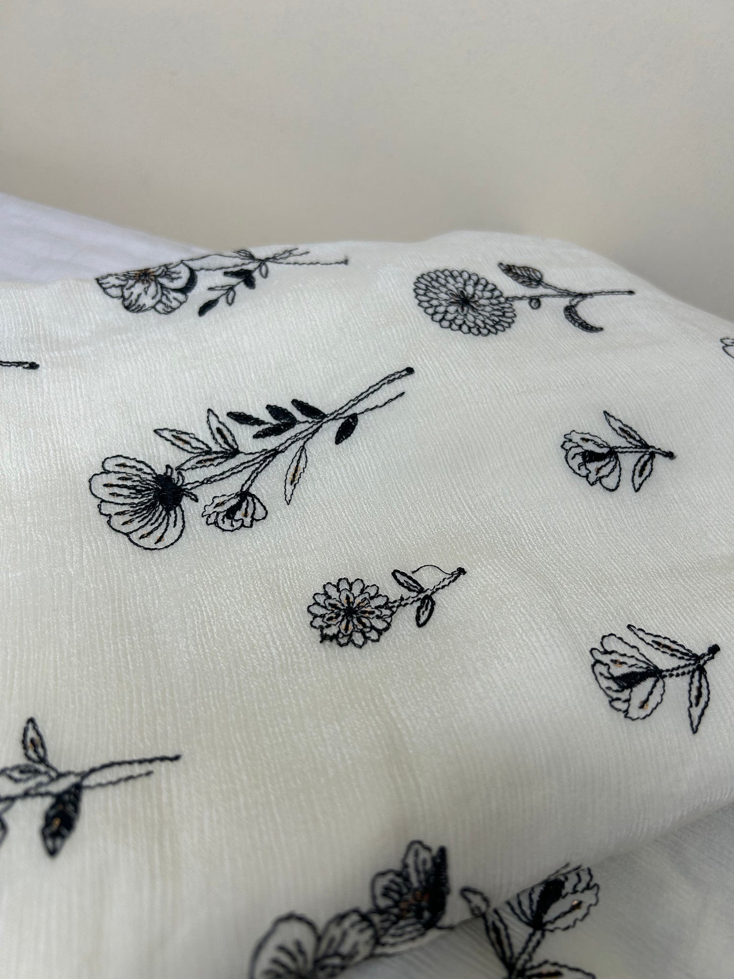 Luxurious Pure Chinon Saree with Delicate Handwork Saree Embroidery | Designer Saree