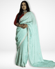 Exquisite Designer Saree: Pure Cosmos Saree with Heavy Zardozi & Moti Handwork