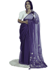 Pure Chiffon Handwork Saree | Kardhana & Gotta Patti Floral Pallu | Designer Saree