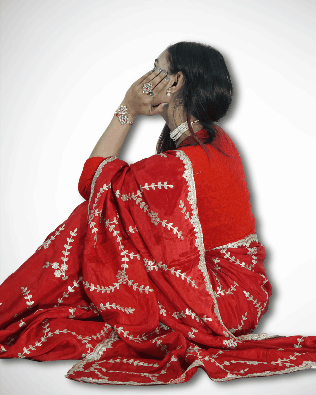 Classic Pure HO Silk Saree with Pitan Handwork | Timeless Festive Gatherings Saree Amai Jaipur
