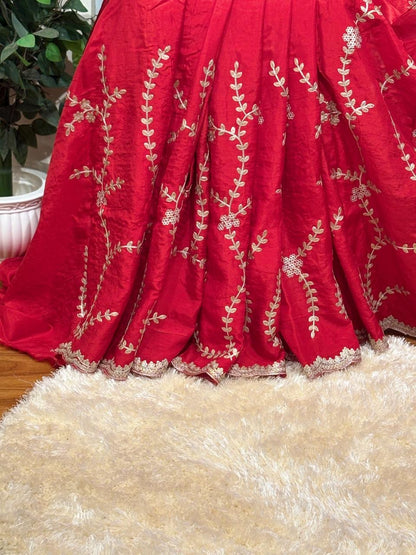 Classic Pure HO Silk Saree with Pitan Handwork | Timeless Festive Gatherings Saree