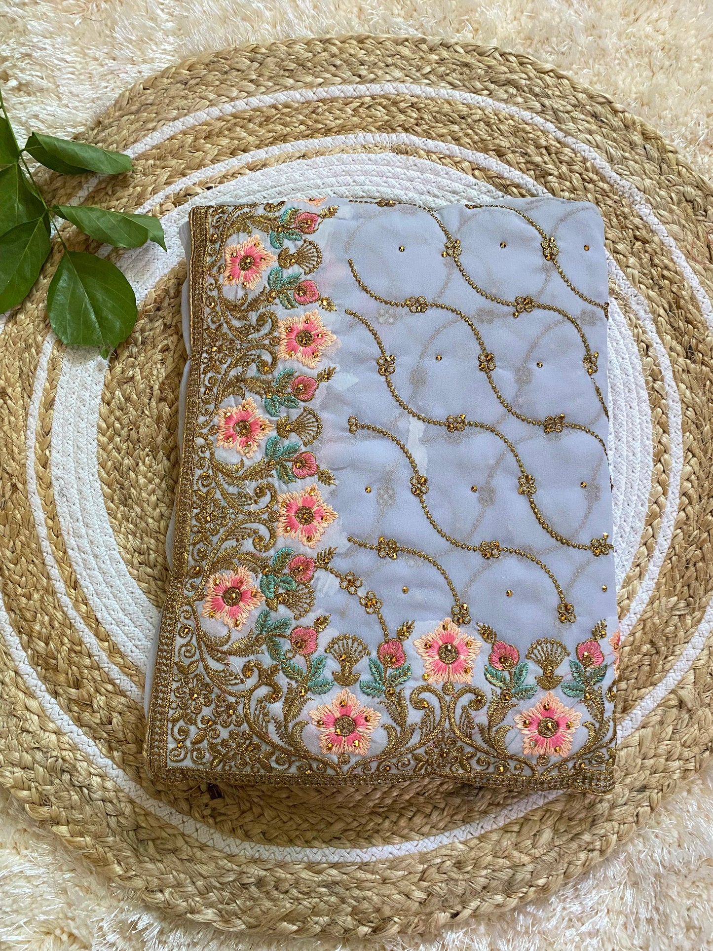 Premium Fox Georgette Saree for Wedding & Festive Wear | Handwork Saree Collection