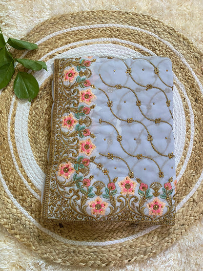 Premium Fox Georgette Saree for Wedding & Festive Wear | Handwork Saree Collection