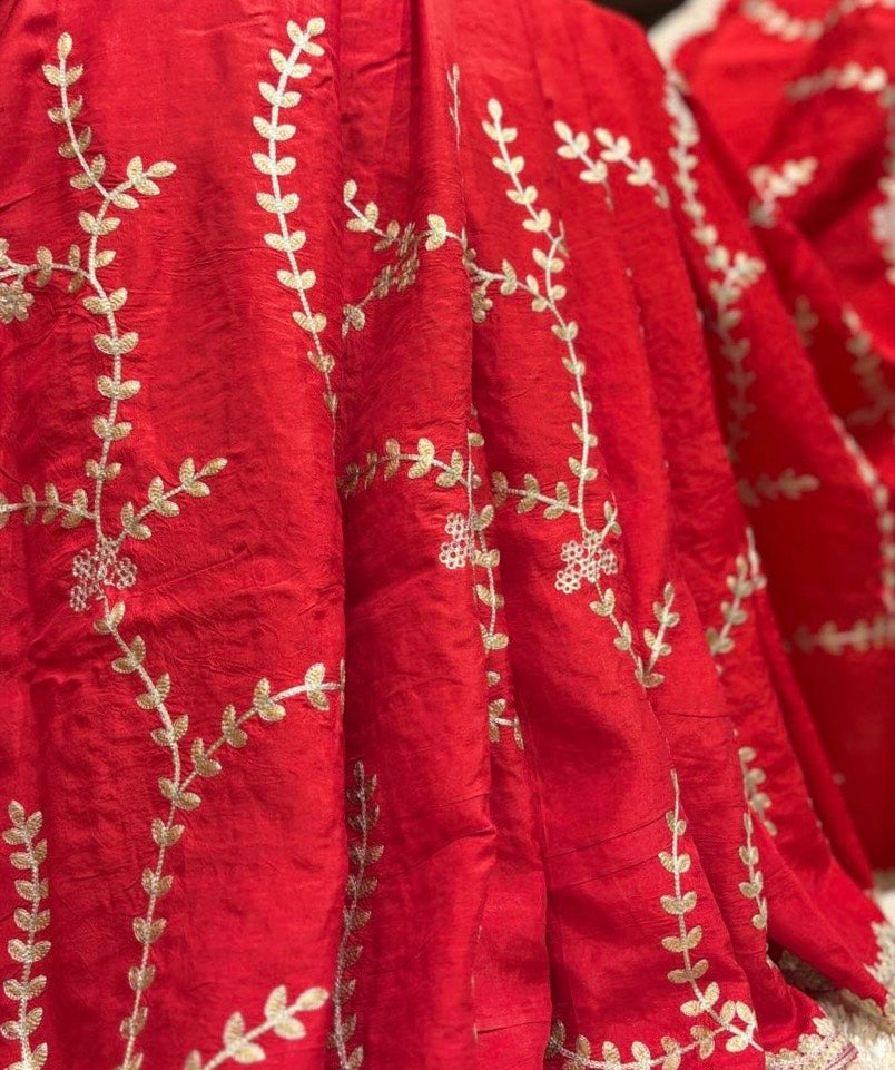 Classic Pure HO Silk Saree with Pitan Handwork | Timeless Festive Gatherings Saree